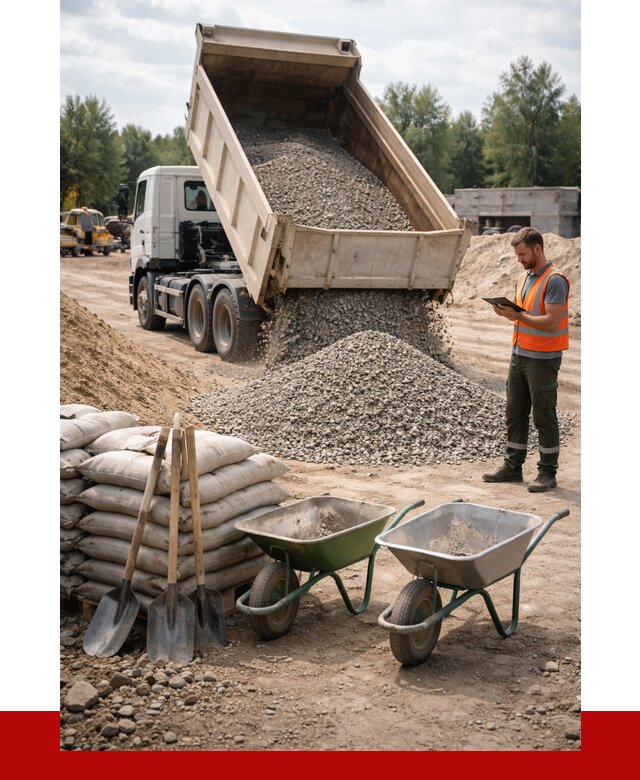 Доставка нерудных материалов в Городце от 1215 руб. | ПРОНЕРУДГрд