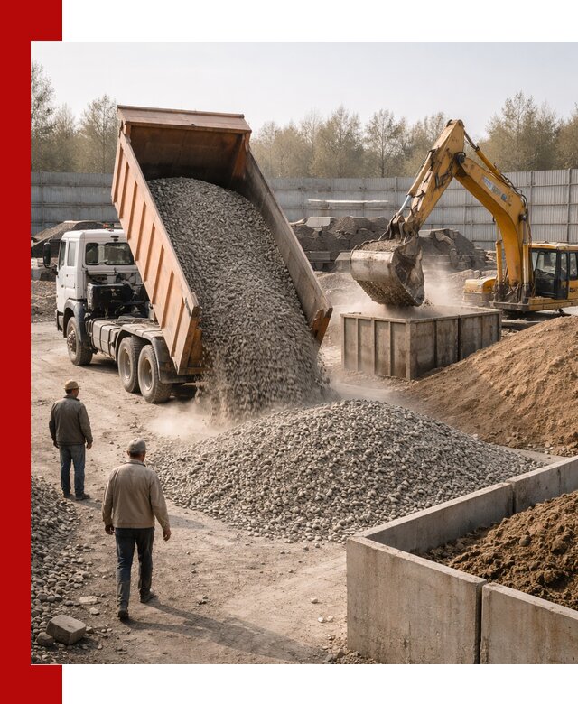 Доставка нерудных материалов с погрузкой и разгрузкой в Городце