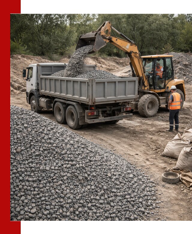 Доставка гравийного щебня в Городце оптом и в розницу