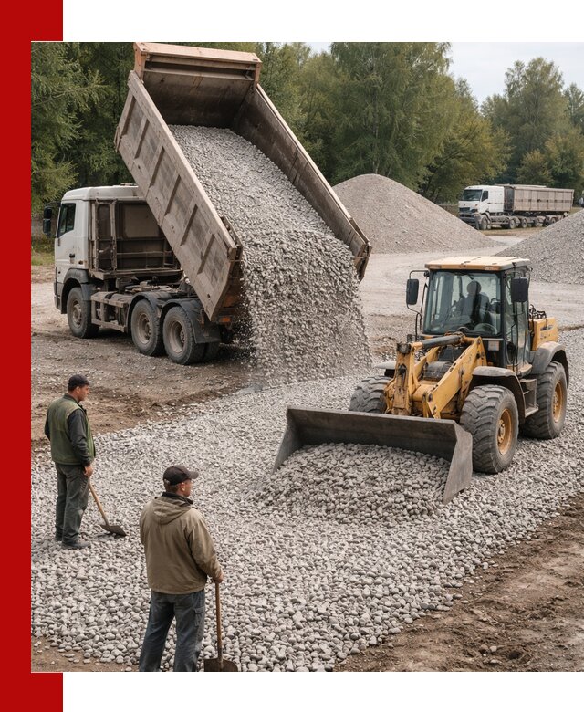 Купить гравийный щебень фракция 20-40 в Городце с доставкой