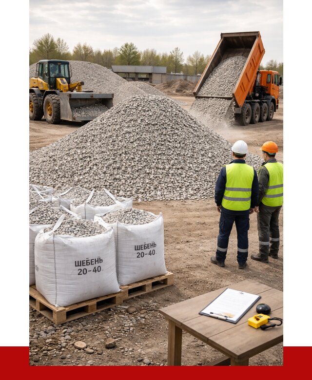 Известняковый щебень 20-40 в Городце от 2126 р. ПРОНЕРУДГрд