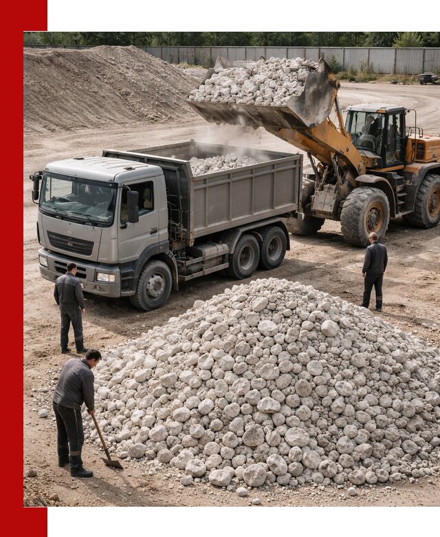 Известняковый щебень фракция 70–150 с доставкой в Городце