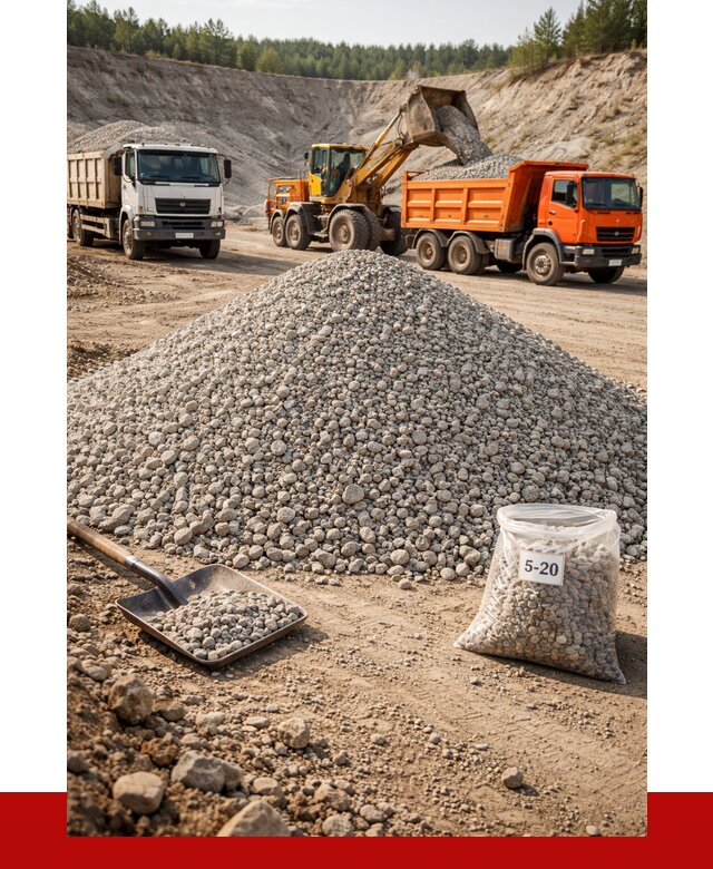 Доломитовый щебень фр. 5-20 в Городце от 4252 р. | ПРОНЕРУДГрд