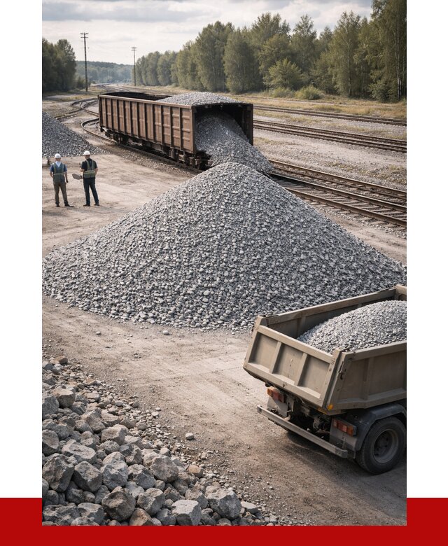 Железнодорожный щебень 20-60 в Городце от 1721 р. | ПРОНЕРУДГрд
