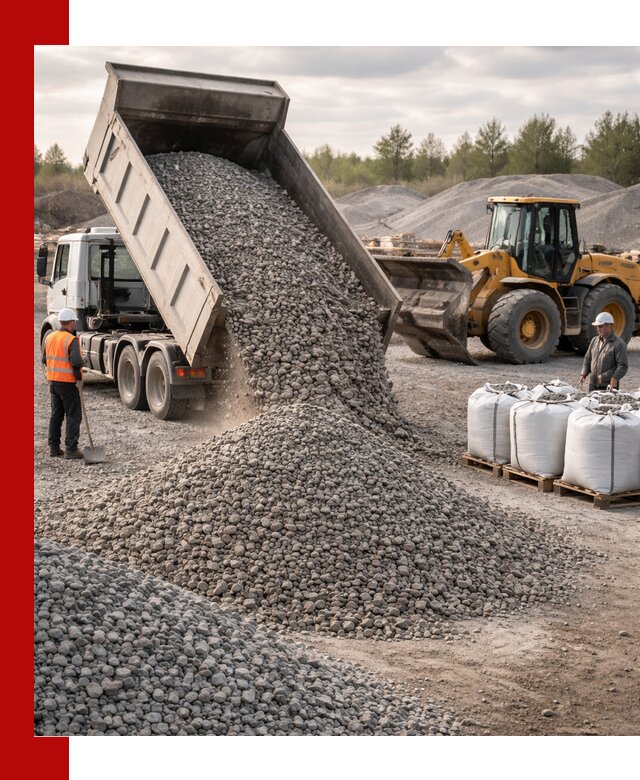 Бетонный щебень фракция 5–20 с доставкой в Городце