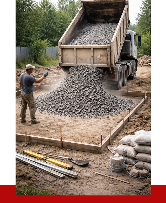 Купить щебень для фундамента в Городце от 4555 р. | ПРОНЕРУДГрд