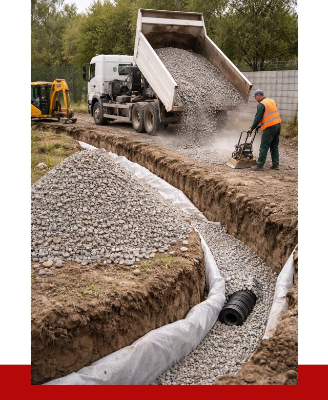 Щебень для дренажа в Городце от 1873 р., ПРОНЕРУДГрд доставка