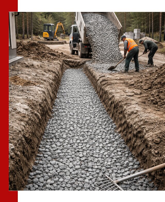 Щебень для дренажа с доставкой в Городце высокого качества
