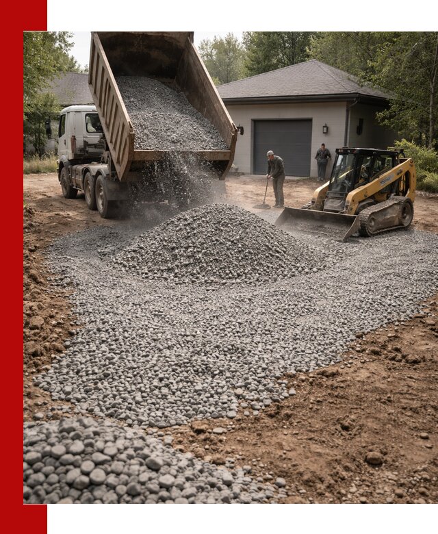 Щебень для парковки в Городце: доставка и укладка качественного материала
