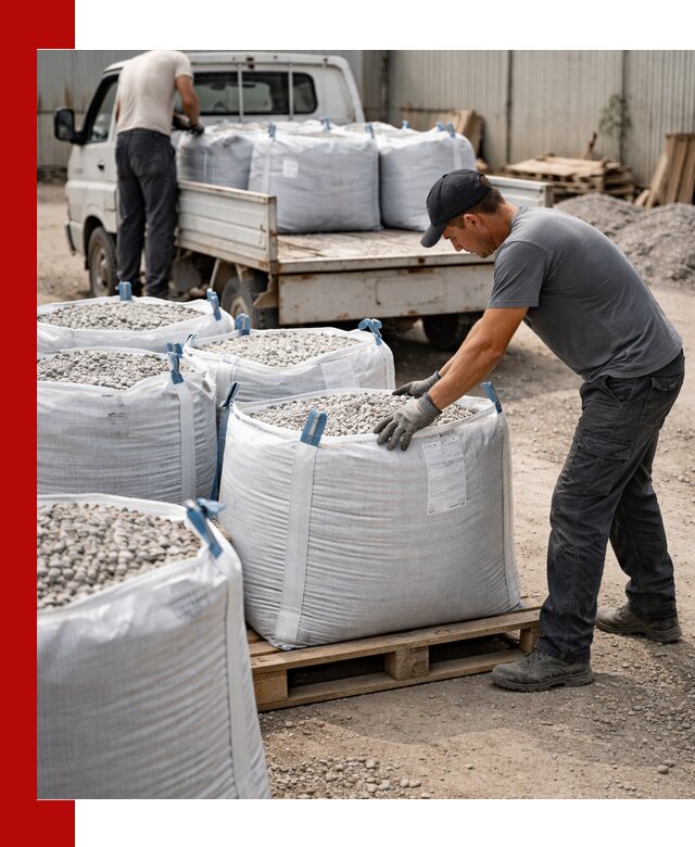 Доставка щебня в мешках по выгодным ценам в Городце