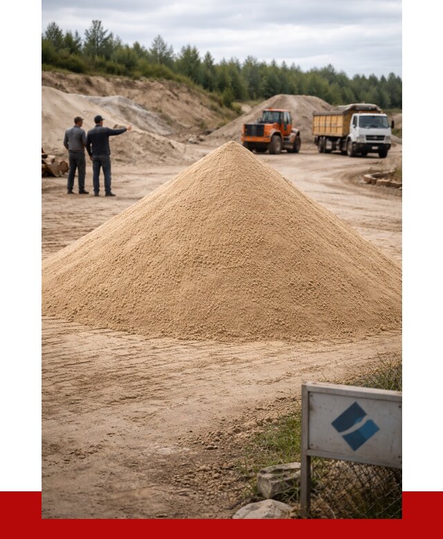 Карьерный песок навалом в Городце от 1822 р. | ПРОНЕРУДГрд
