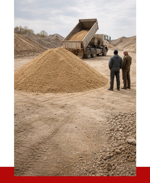 Карьерный песок крупнозернистый в Городце от 8605 р | ПРОНЕРУДГрд