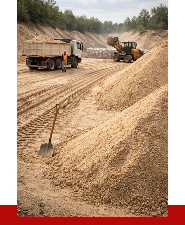 Карьерный песок мелкозернистый в Городце от 9111 р. | ПРОНЕРУДГрд