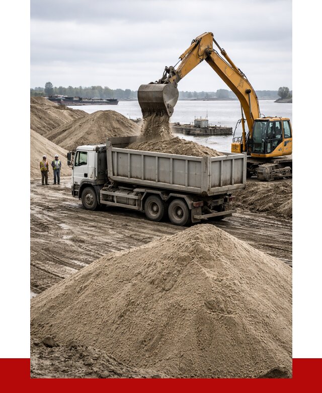 Купить речной песок навалом в Городце от 1822 р., ПРОНЕРУДГрд