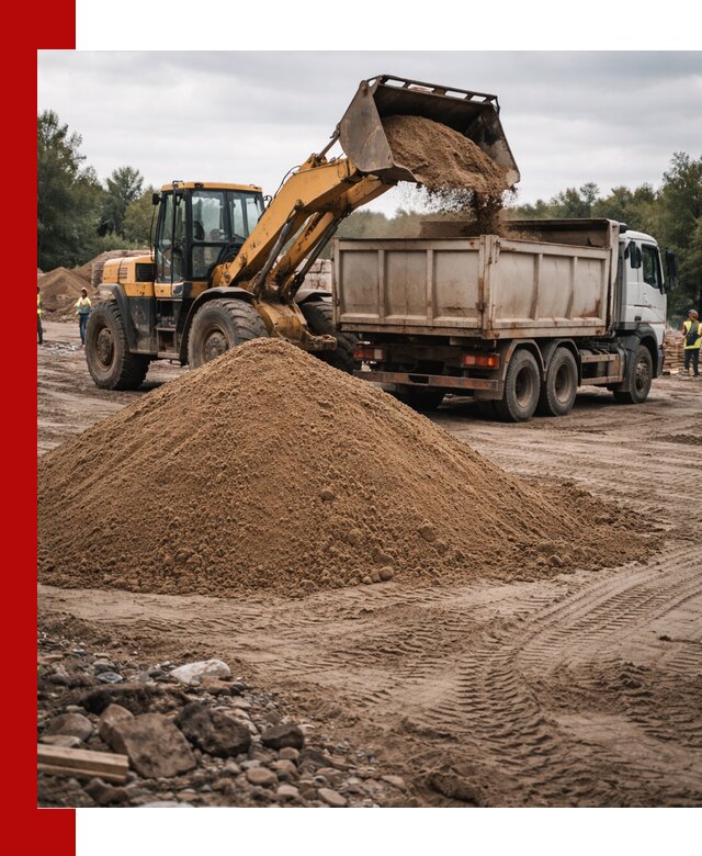 Доставка речного песка навалом в Городце быстро и выгодно