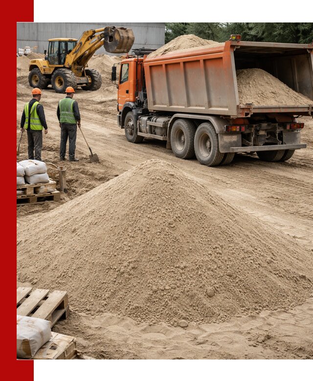 Доставка и продажа мытого речного песка в Городце