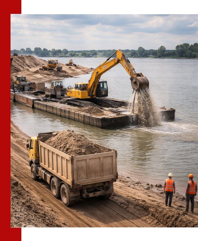 Намывной песок с доставкой в Городце оптом и в розницу