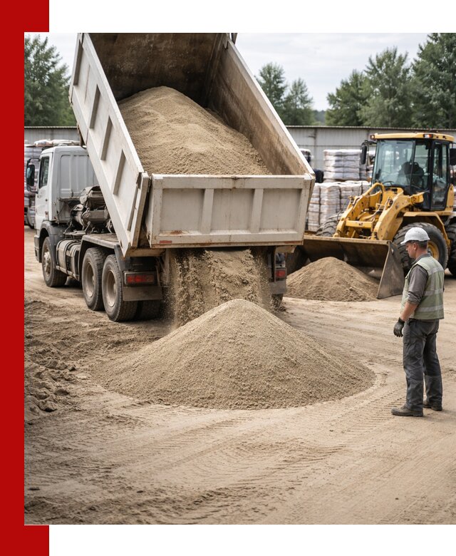 Поставка и доставка песка для бетона в Городце