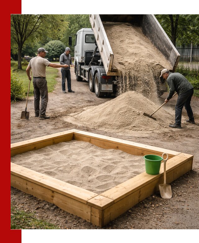 Песок для песочницы с доставкой в Городце недорого и чистый
