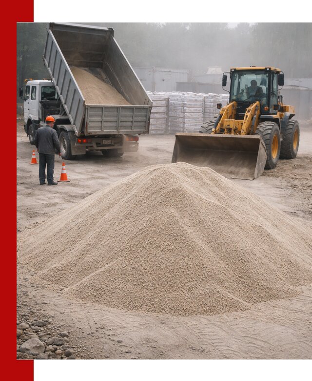 Кварцевый песок фракция 0–8 для стройработ в Городце
