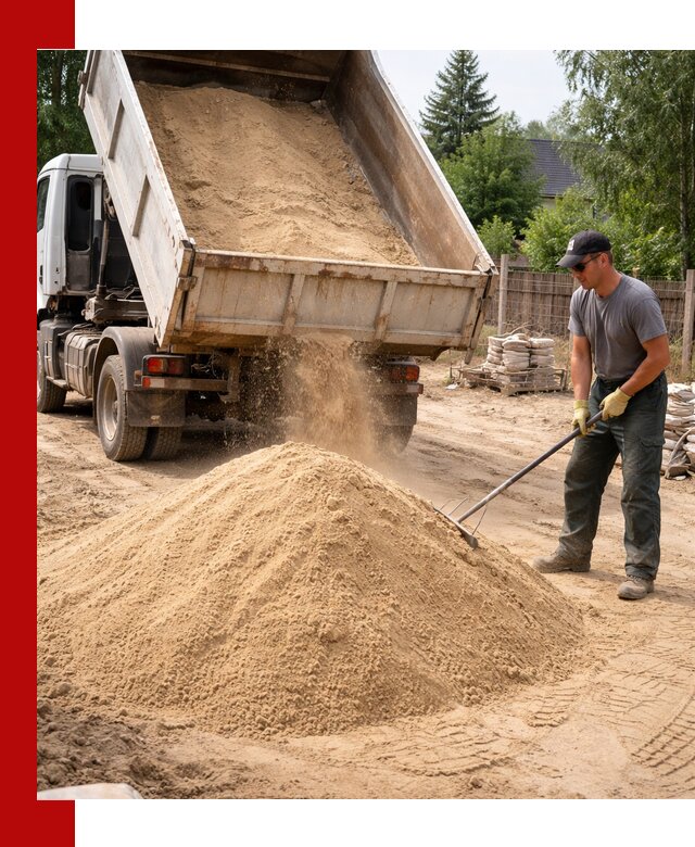 Доставка сухого песка самосвалами в Городце