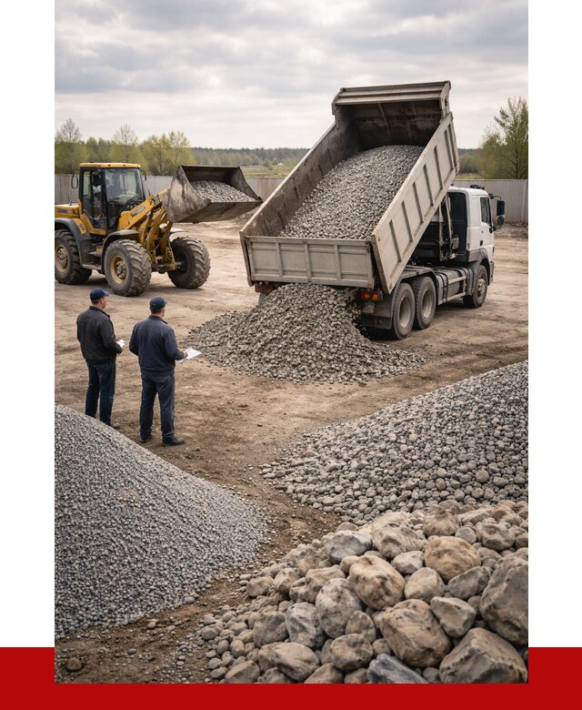 Гравий и камень с доставкой в Городце от 4252 р. - ПРОНЕРУДГрд
