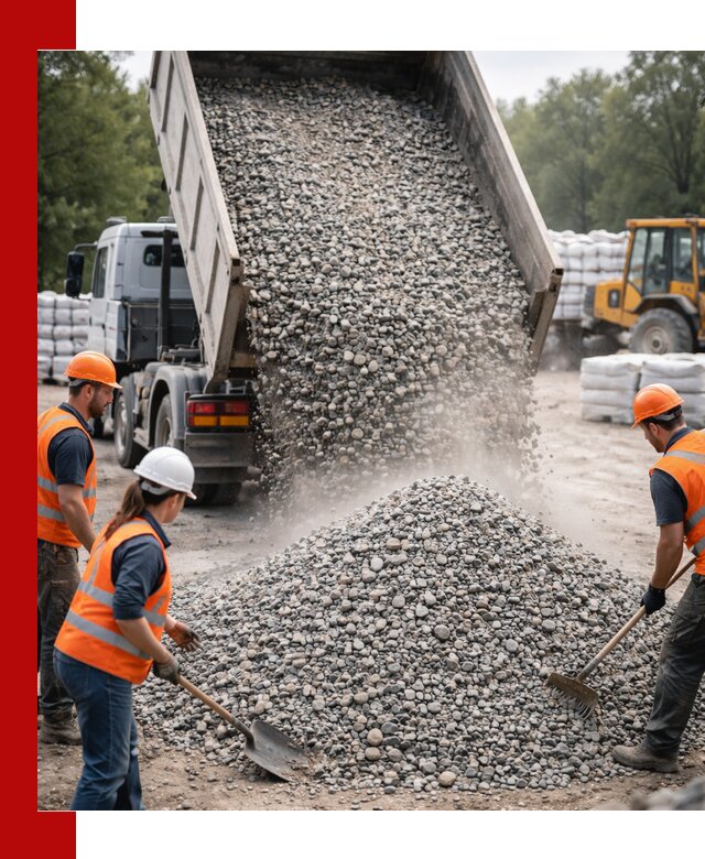 Доставка гравия и камня в Городце оптом и в розницу
