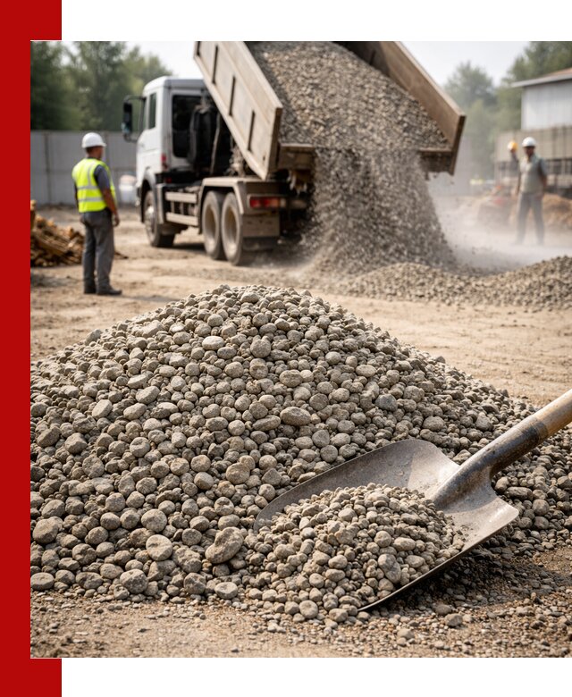 Доставка гравия фракции 20-40 в Городце с самосвалами