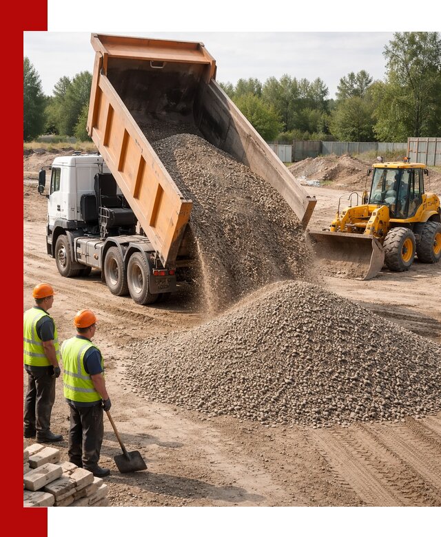 Доставка щебёночно-песчаной смеси ЩПС С7 в Городце