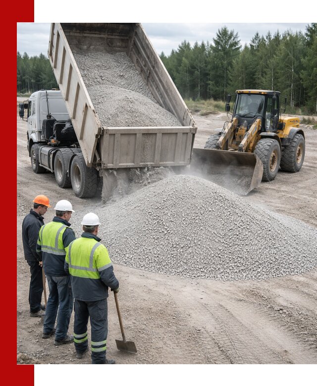Известняковый отсев 0-5 доставка в Городце быстро и выгодно