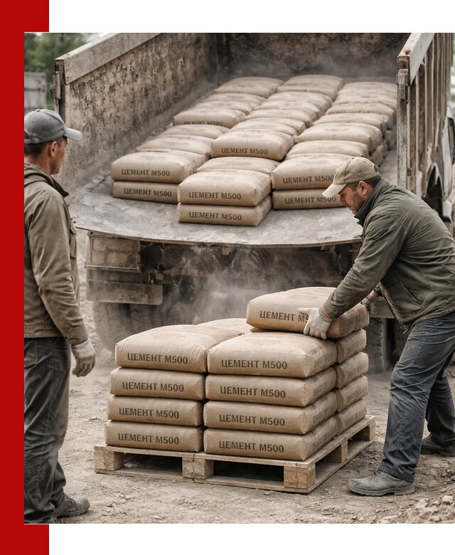 Цемент М500 с доставкой самосвалом в Городце
