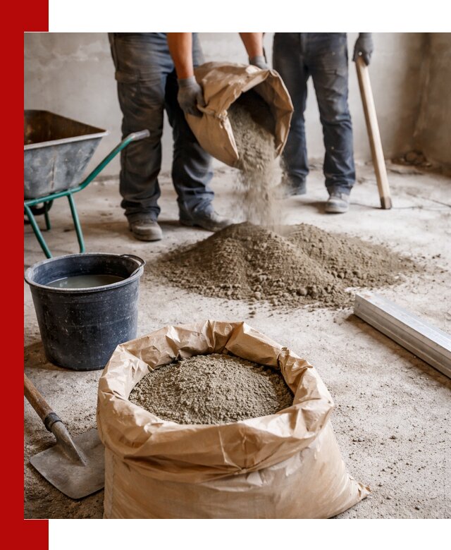 Доставка сухой смеси для стяжки в Городце