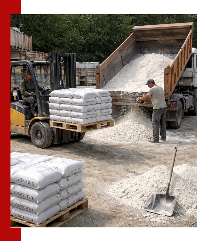 Доставка строительной извести оптом и в розницу в Городце