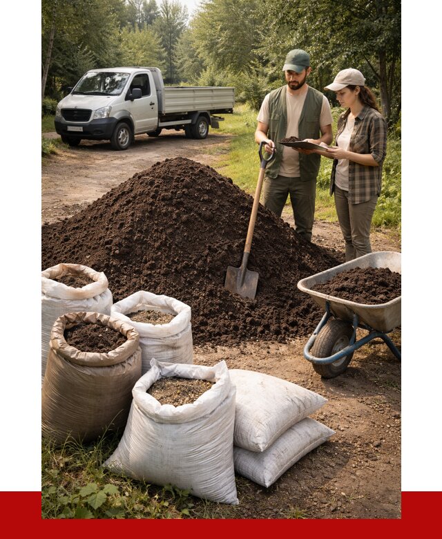 Купить грунт с доставкой в Городце от 4555 р. за м3 | ПРОНЕРУДГрд