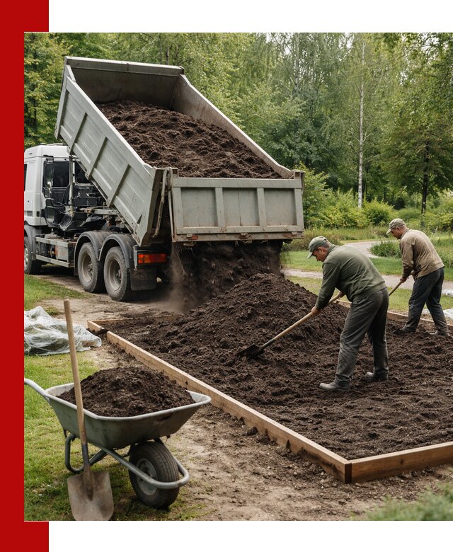 Доставка грунта для озеленения и благоустройства в Городце