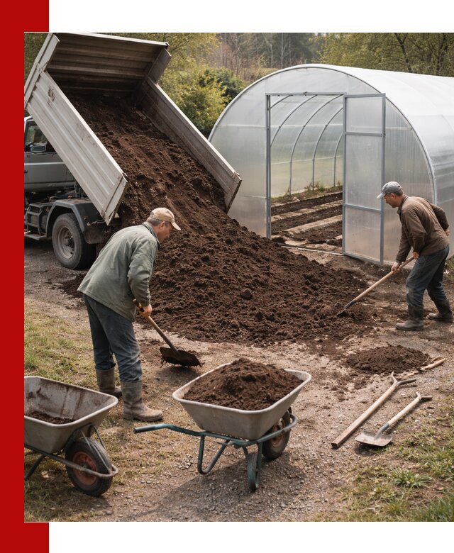 Грунт для теплицы с доставкой в Городце — плодородный субстрат под растения