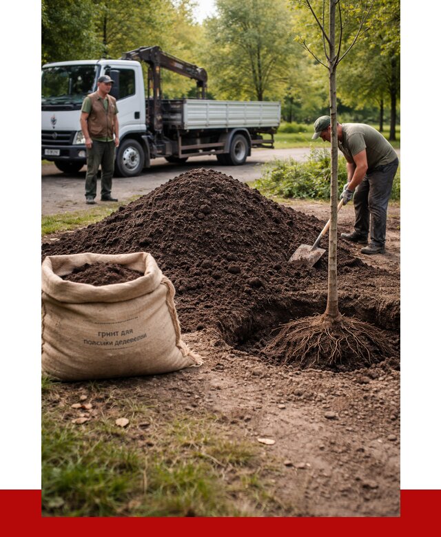 Грунт для посадки деревьев в Городце от 1215 р. | ПРОНЕРУДГрд