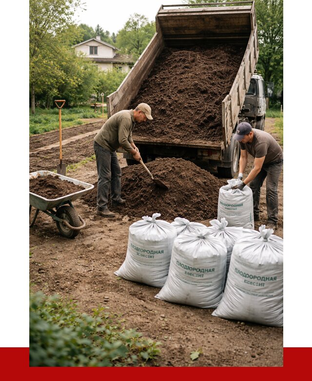 Плодородная смесь в Городце от 4252 р./куб с доставкой | ПРОНЕРУДГрд