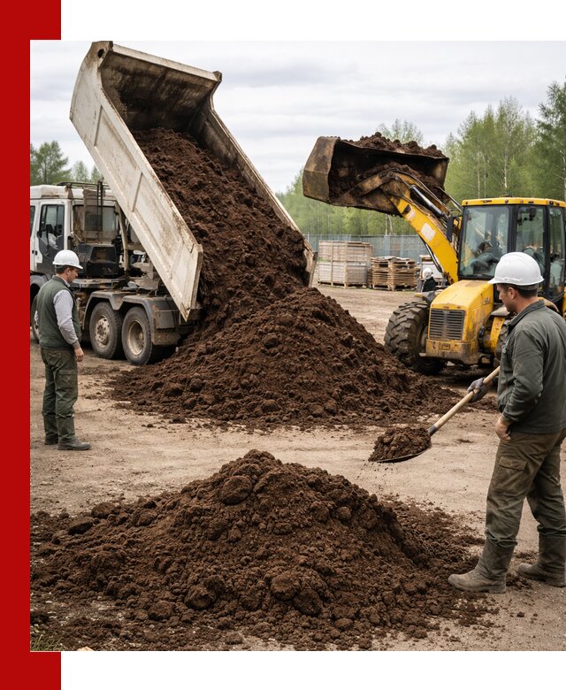 Доставка торфа оптом и в мешках в Городце