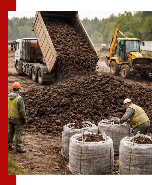 Доставка нейтрального торфа в Городце оптом и в розницу