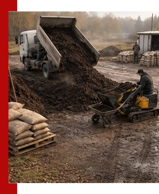 Кислый торф в доставке по выгодным ценам в Городце