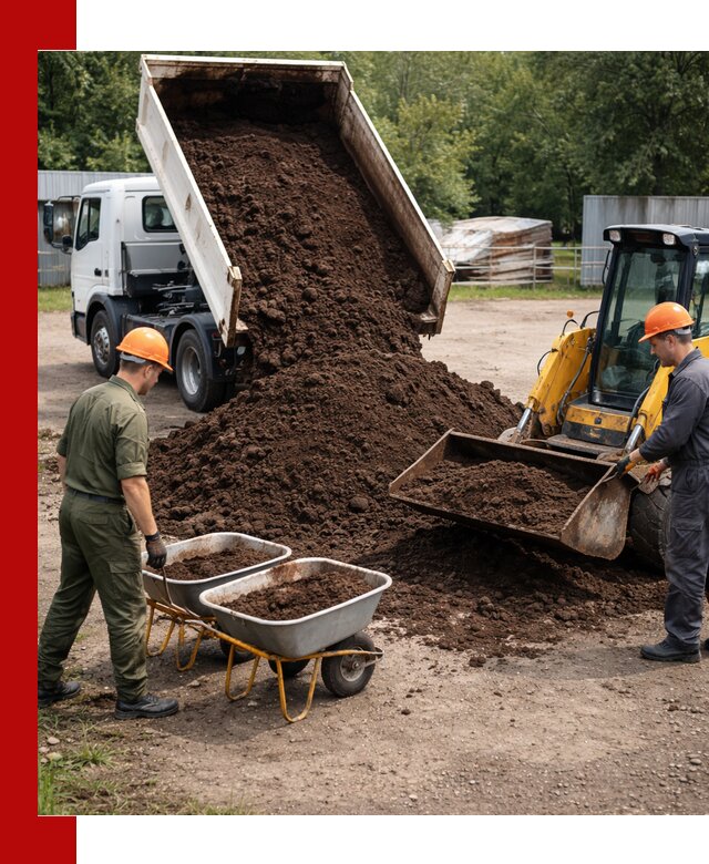 Доставка торфо-земляной смеси в Городце для огорода и ландшафта