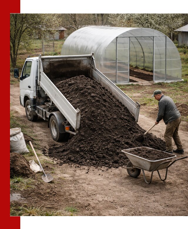 Чернозем для теплицы с доставкой в Городце