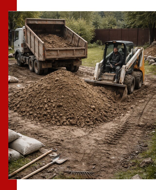 Суглинок для планировки участков в Городце с доставкой и выгрузкой