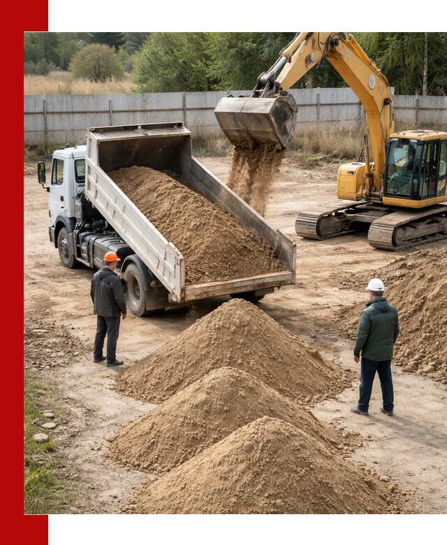 Доставка супеси вагонными и автопартиями в Городце