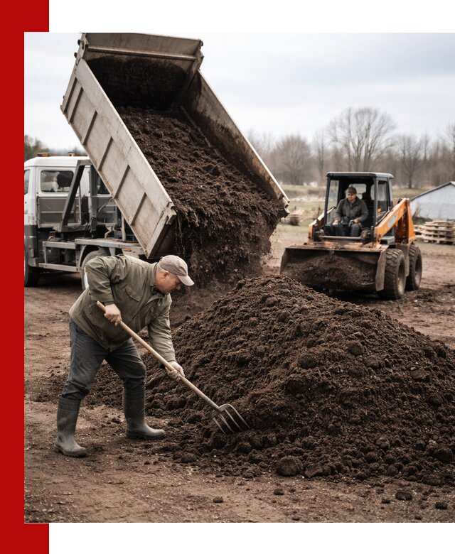 Доставка и продажа перегноя в Городце быстро и дешево