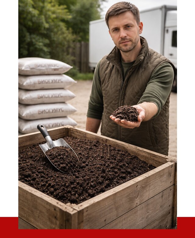 Купить биогумус в Городце с доставкой от 8605 р. за куб | ПРОНЕРУДГрд