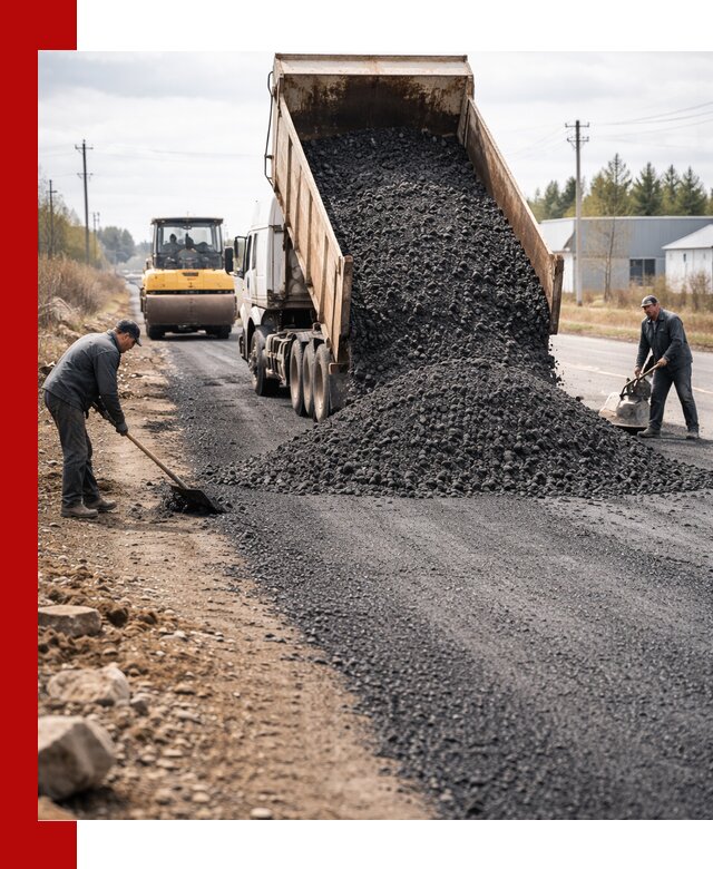 Асфальтовая крошка для дорог в Городце — поставка и доставка