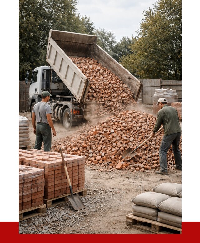Бой кирпича в Городце с доставкой от 4252 руб/куб | ПРОНЕРУДГрд