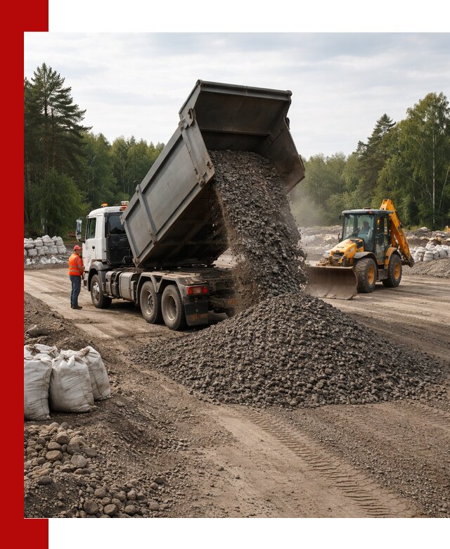 Доставка дробленого асфальта в Городце для дорожных работ